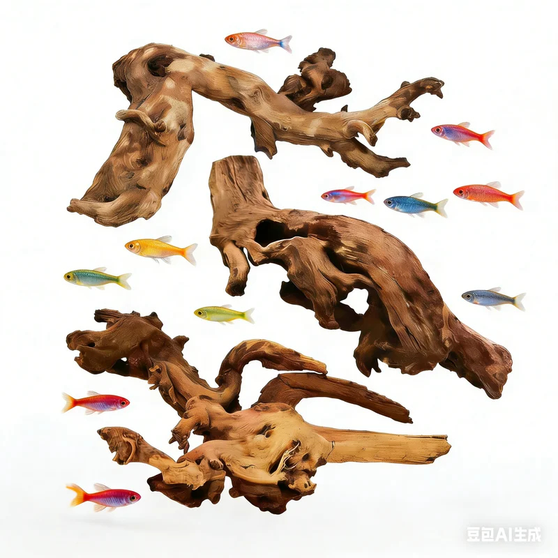 Aquarium Fish Cartoon - 수족관 장식용 자연 유목, 어항 조경