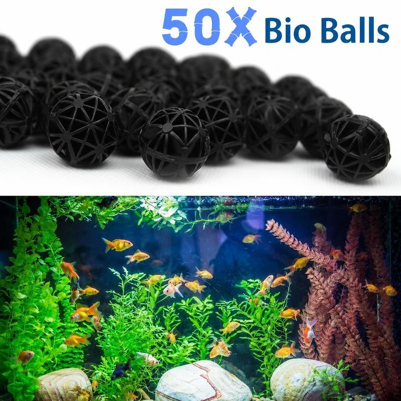 Aquarium Fish Quality - 50개 16mm 수족관 바이오 필터 볼