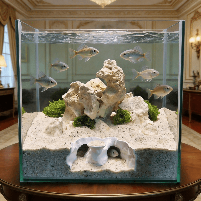 Aquarium Fish Hiding Places - 수족관 장식은 어항의 계층감을 강화하고, 파충류와