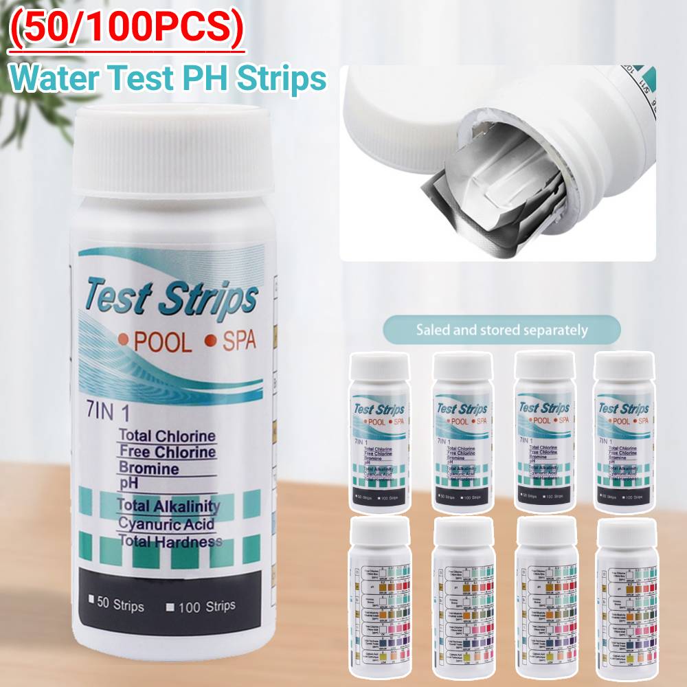 50/100PCS 물 테스트 PH 스트립 7-in-1  - Aquarium Fish Quality 리뷰 및 가격
