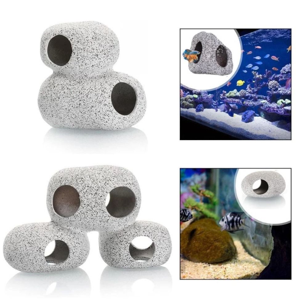자연스러운 느낌의 자주색 점토 수족관 은신처 바위, 시 - Aquarium Fish Hide 리뷰 및 가격