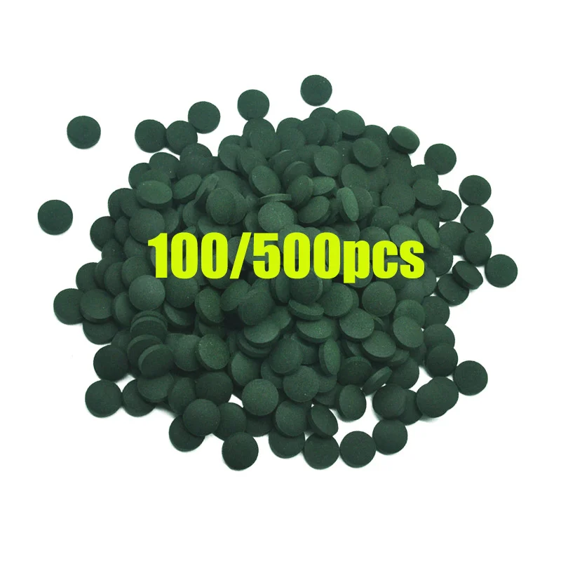 100pcs 고순도 스피루리나 정제 나선형 해초 농축  - Aquarium Fish Holiday Food 리뷰 및 가격