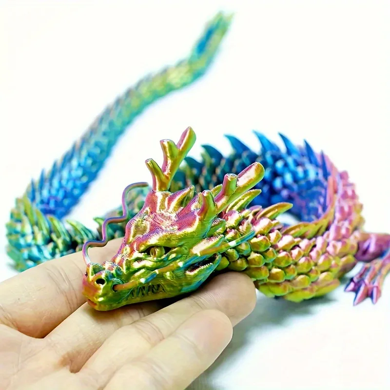 3D 프린팅된 연결된 용 장식품, 움직이는 만화 캐릭터 - Aquarium Fish Cartoon 리뷰 및 가격