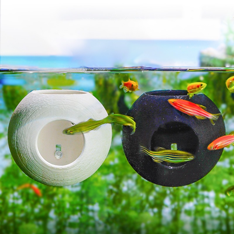 수족관 창의적인 장식품 3D 프린팅 구형 쉼터 동굴 물 - Aquarium Fish Parrot 리뷰 및 가격