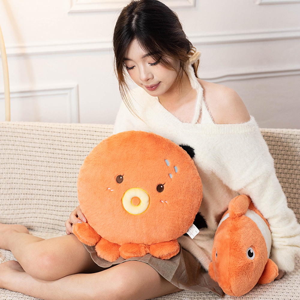 귀여운 광대 물고기 문어 도장 수족관 봉제 장난감, 바 - Aquarium Fish Keeping 리뷰 및 가격