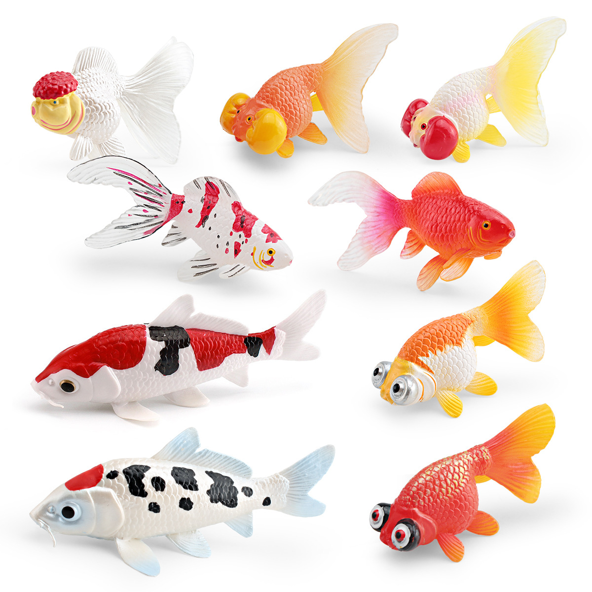 다채로운 생동감 있는 플라스틱 금붕어 모형 가짜 물고기 - Aquarium Fish Reviews 리뷰 및 가격