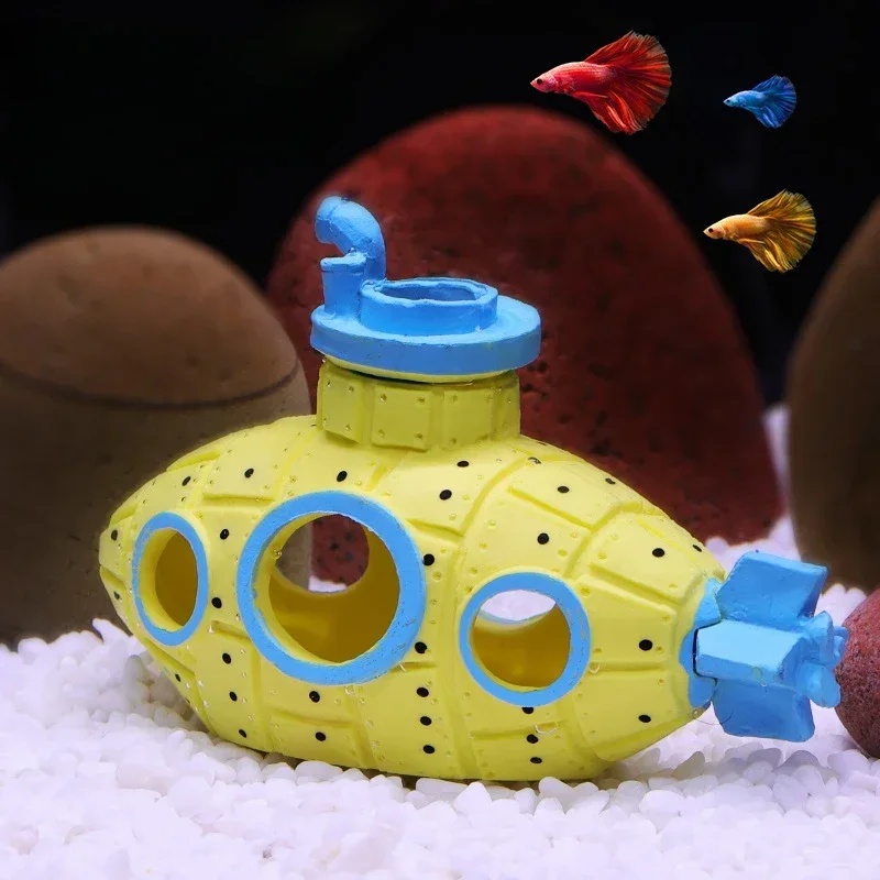 레진 잠수함 장식품 수족관 어항 장식 물고기 새우 은신 - Aquarium Fish Hide 리뷰 및 가격