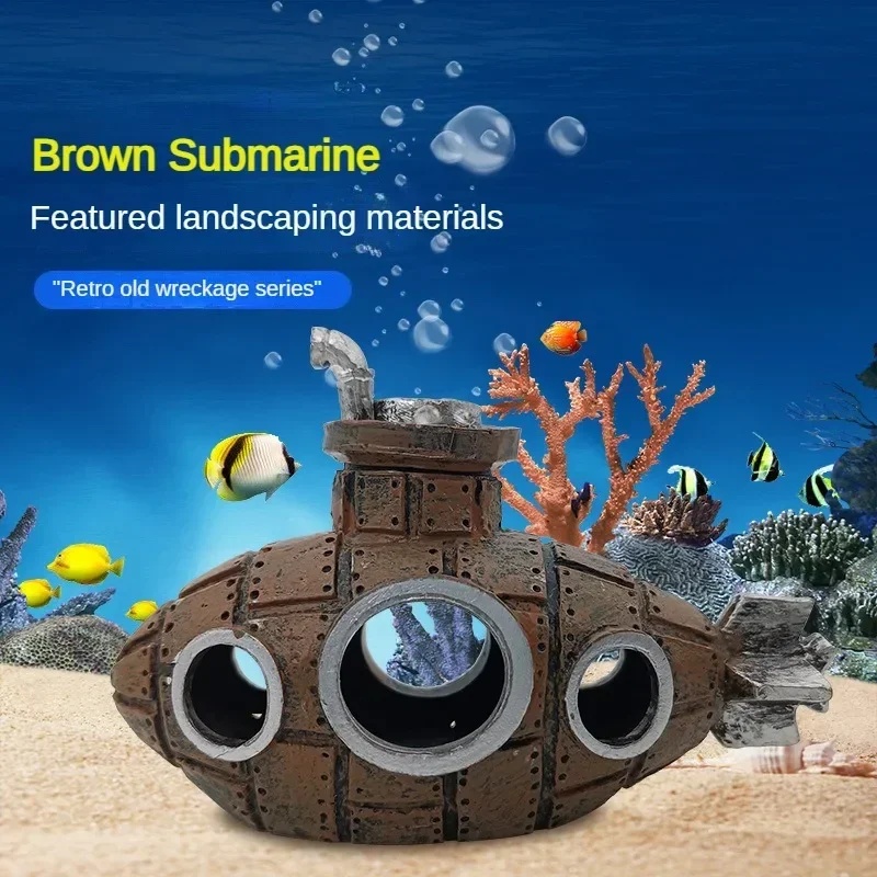 레진 잠수함 장식품 수족관 어항 장식 물고기 새우 은신 - Aquarium Fish Hide 리뷰 및 가격