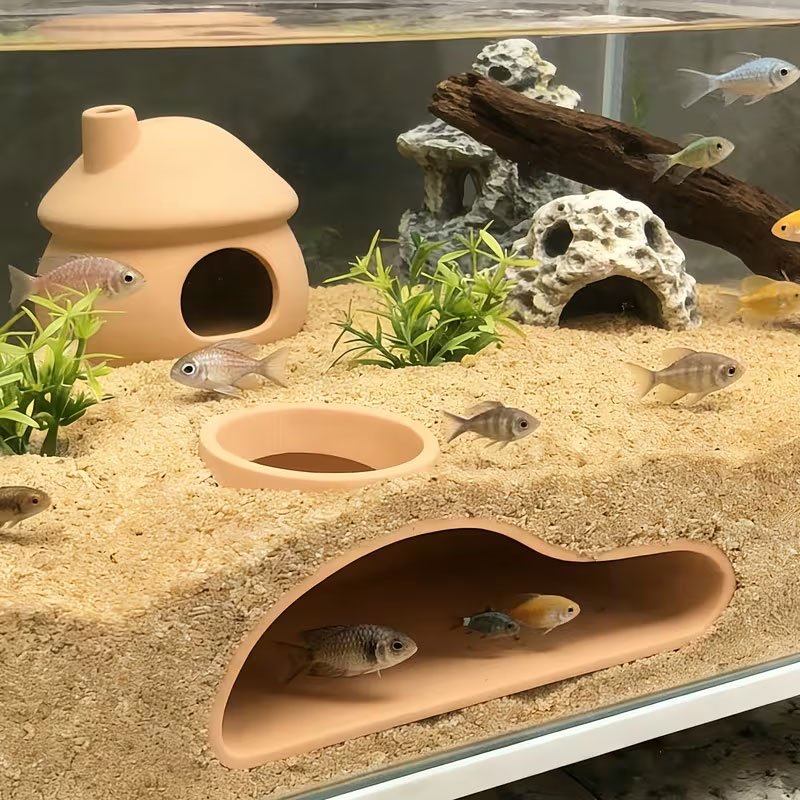 아크어리움 물고기 터널 은신처 |     구피, 베타  - Aquarium Fish Hide 리뷰 및 가격