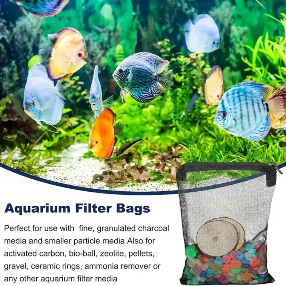 수족관 여과재용 지퍼가 달린 10개 검정색 메쉬 필터  - Aquarium Fish Keeping 리뷰 및 가격